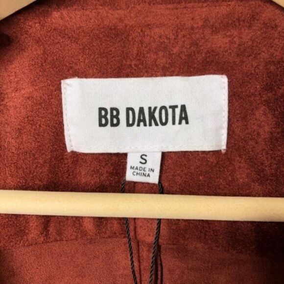 BB DAKOTA Wade Drape Front Faux Suede Jacket - Picture 4 of 7